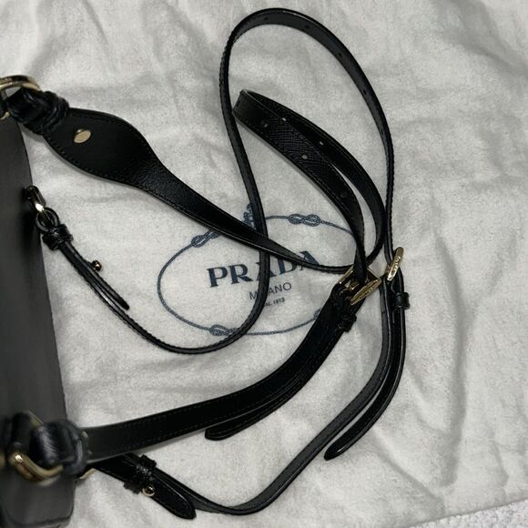 Authentic Prada Black Saffiano Lux Mini Odette Backpack - Picture 15 of 17